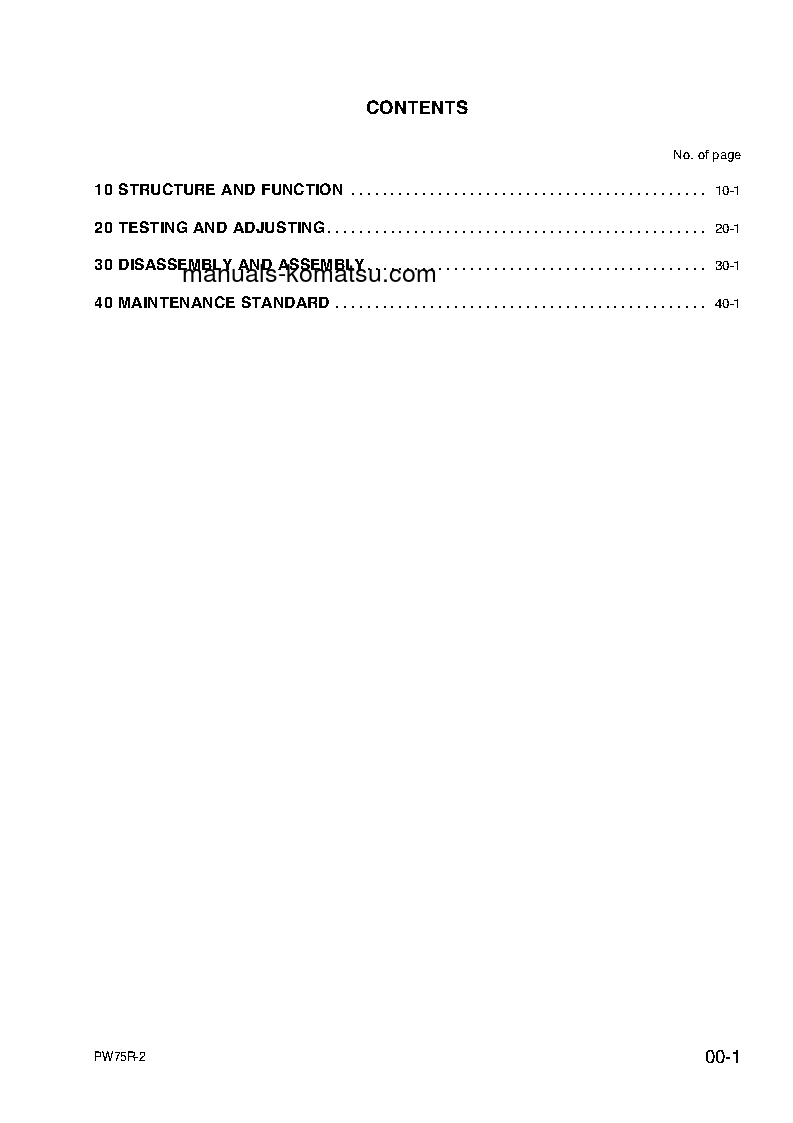 Protected: PW75R-2(ITA) S/N 22E0200001-22E0200242 Shop (repair) manual (English)
