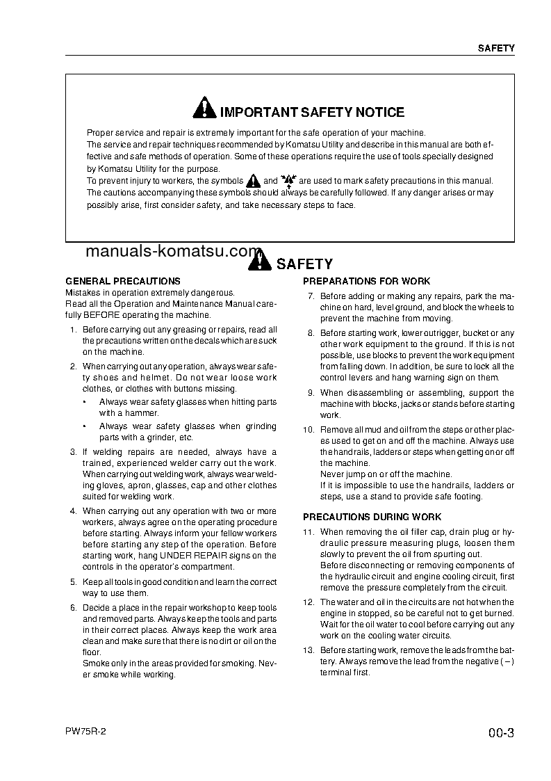 Protected: PW75R-2(ITA) S/N 22E0210001-UP Shop (repair) manual (English)