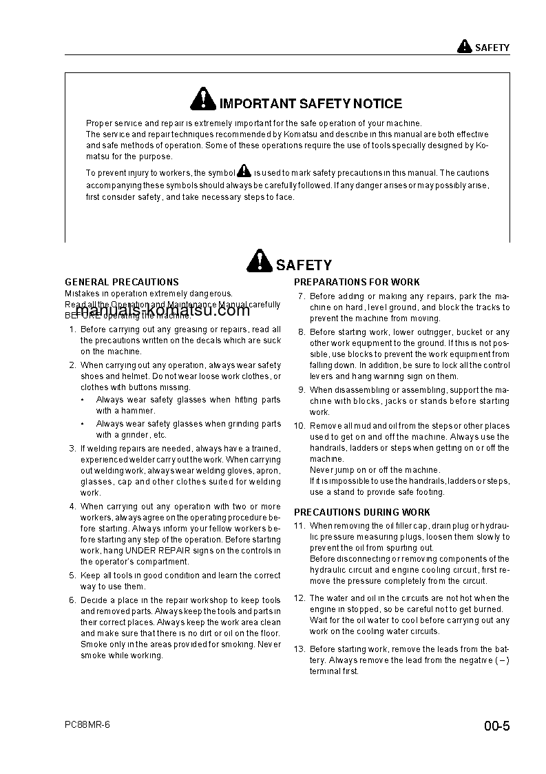 Protected: PC88MR-6(ITA) S/N F00003-UP Shop (repair) manual (English)