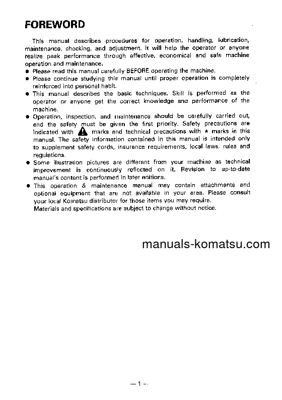 Protected: D135A-2(JPN)-H S/N C20001-UP Operation manual (English)