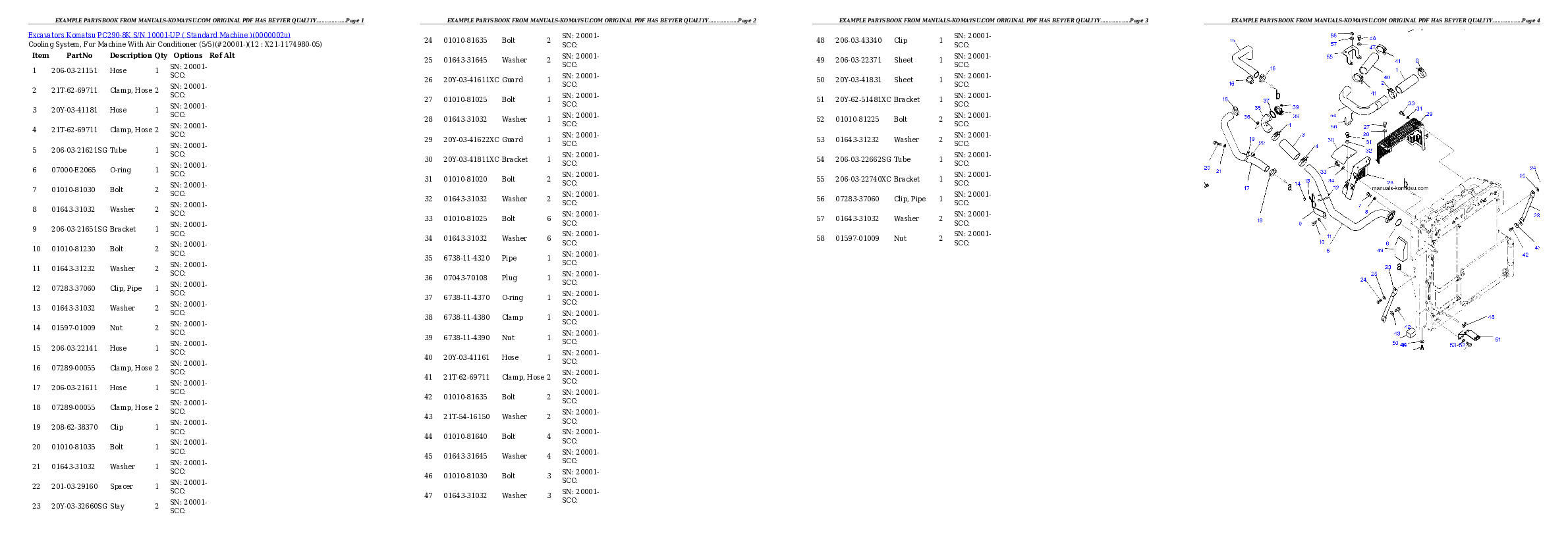 Protected: PC290-8K S/N 10001-UP ( Standard Machine ) Partsbook