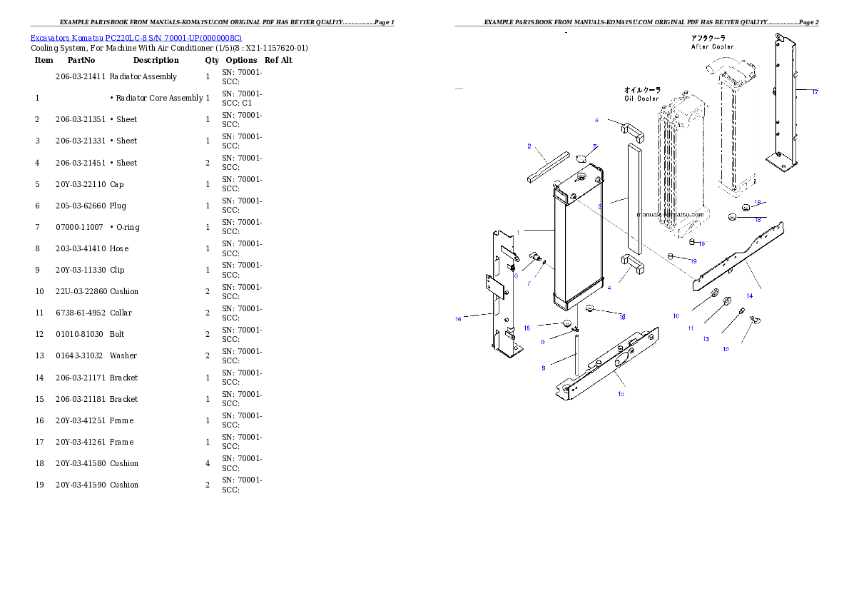 Protected: PC220LC-8 S/N 70001-UP (ecot3) Partsbook