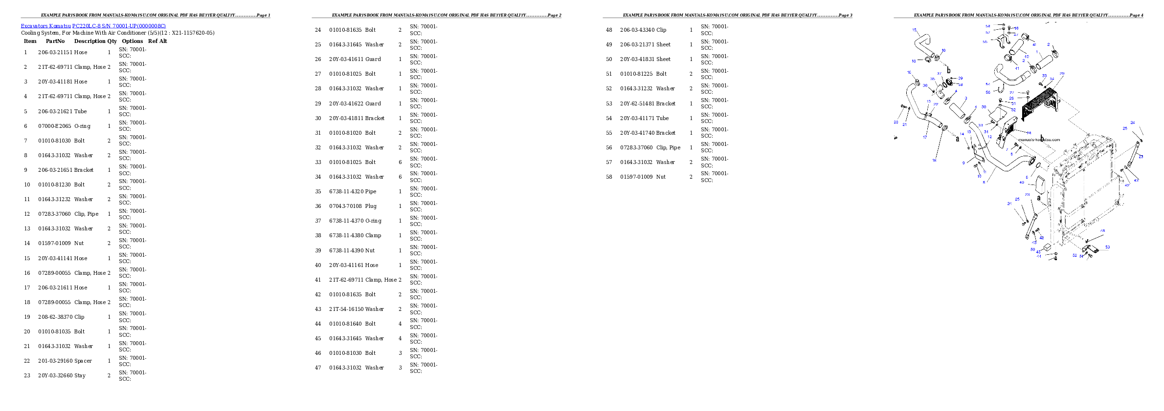 Protected: PC220LC-8 S/N 70001-UP (ecot3) Partsbook