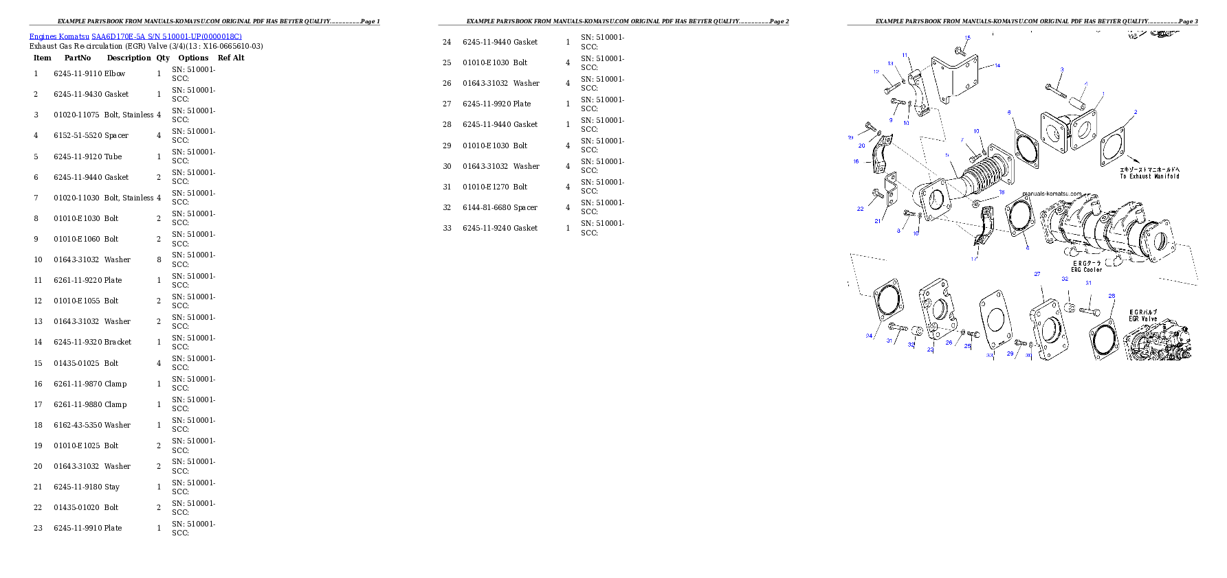 Protected: SAA6D170E-5A S/N 510001-UP Partsbook