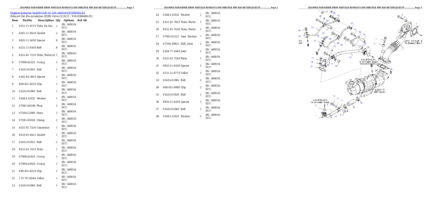 Protected: SAA6D125E-5C S/N 560016-UP Partsbook