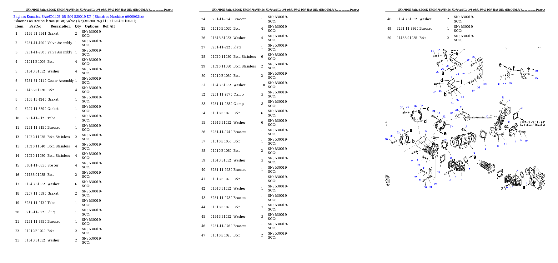 Protected: SAA6D140E-5B S/N 530019-UP ( Standard Machine ) Partsbook