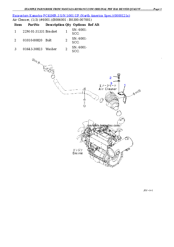 Protected: PC45MR-3 S/N F30003- Partsbook