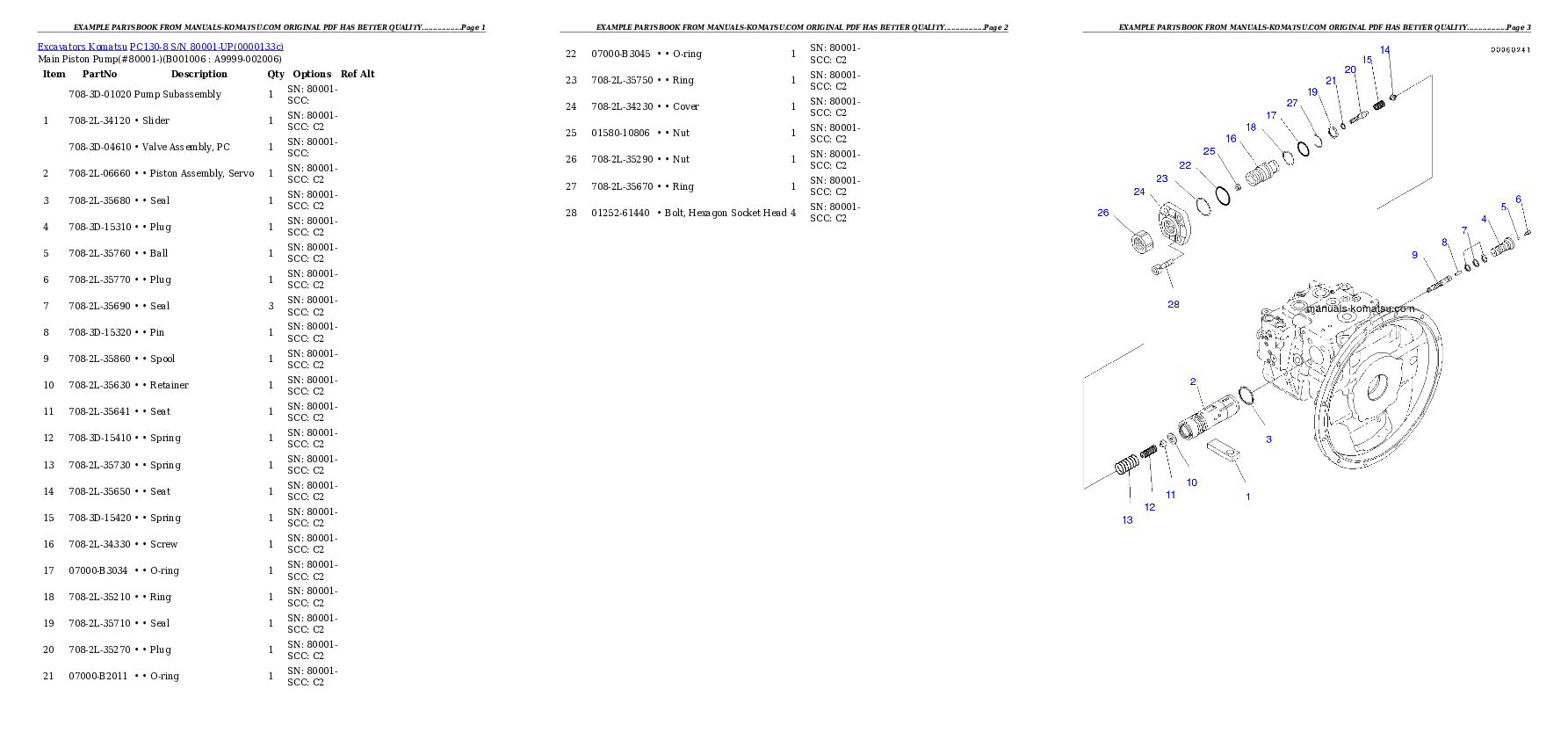 Protected: PC130-8 S/N 80001-UP Partsbook