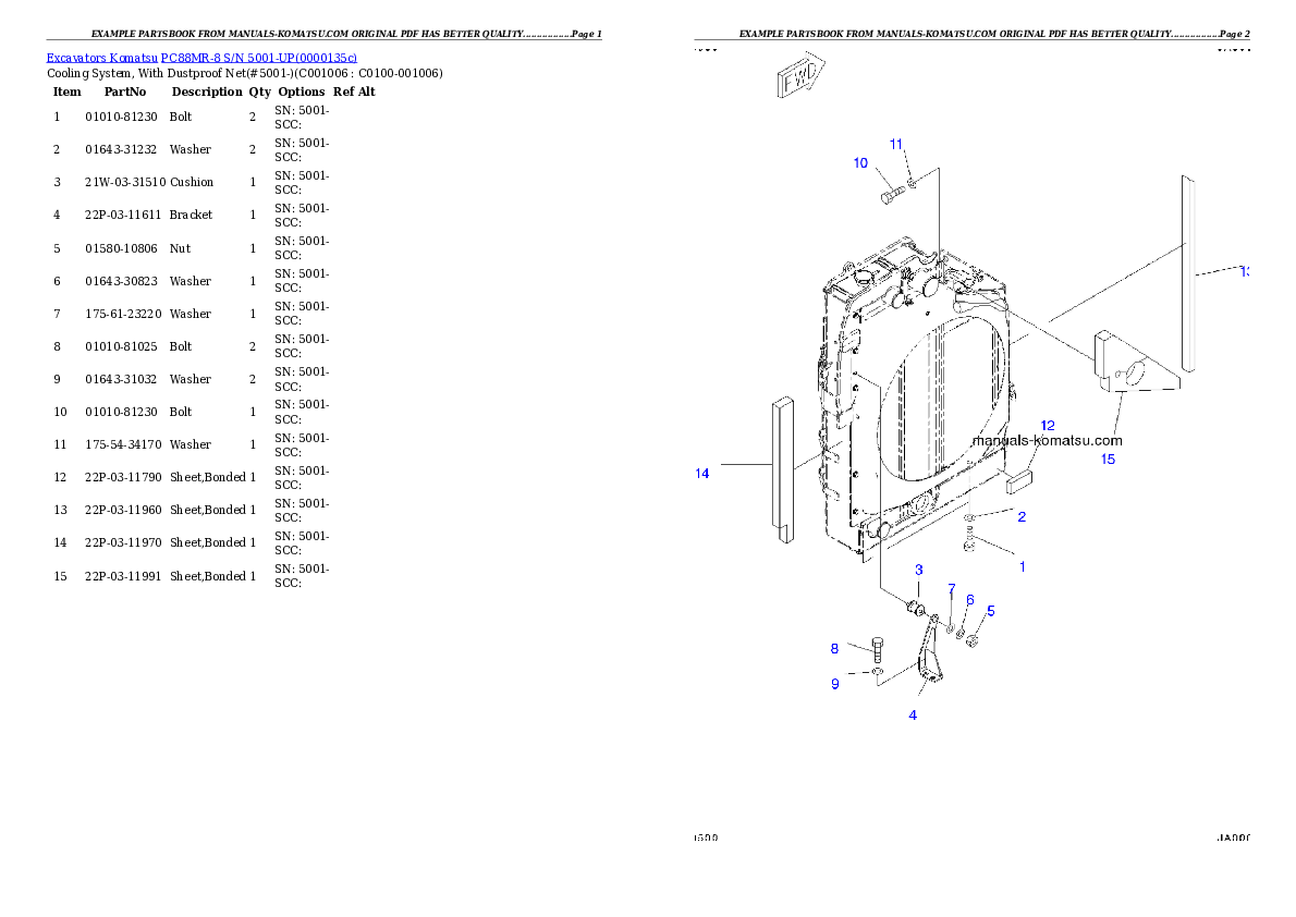 Protected: PC88MR-8 S/N 5001-UP Partsbook