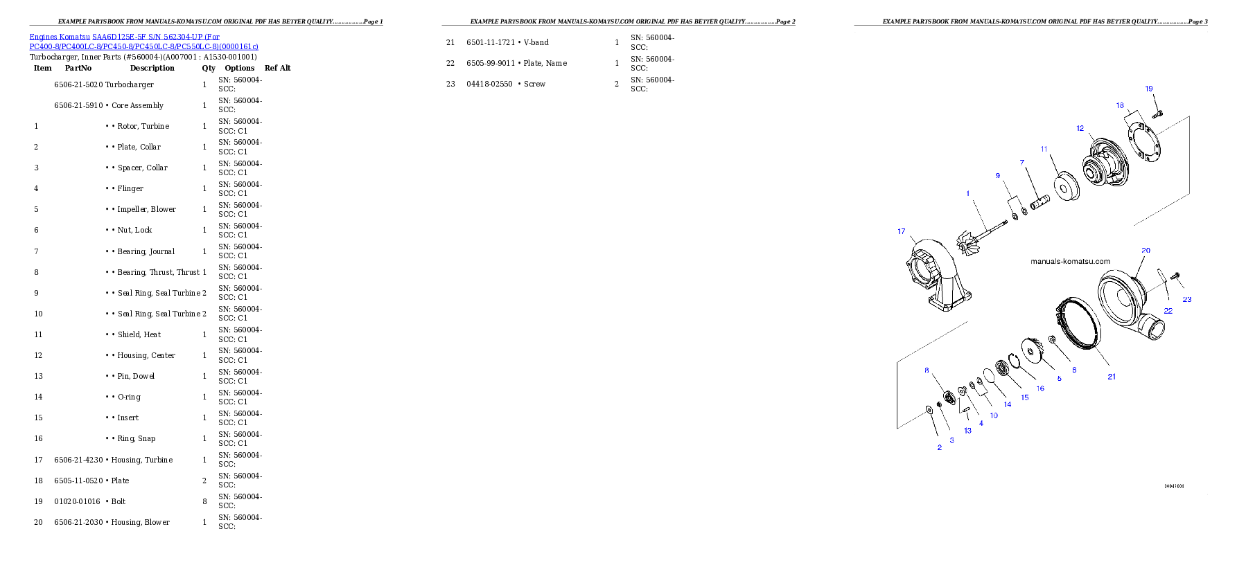 Protected: SAA6D125E-5F S/N 562304-UP (For PC400-8/PC400LC-8/PC450-8/PC450LC-8/PC550LC-8) Partsbook