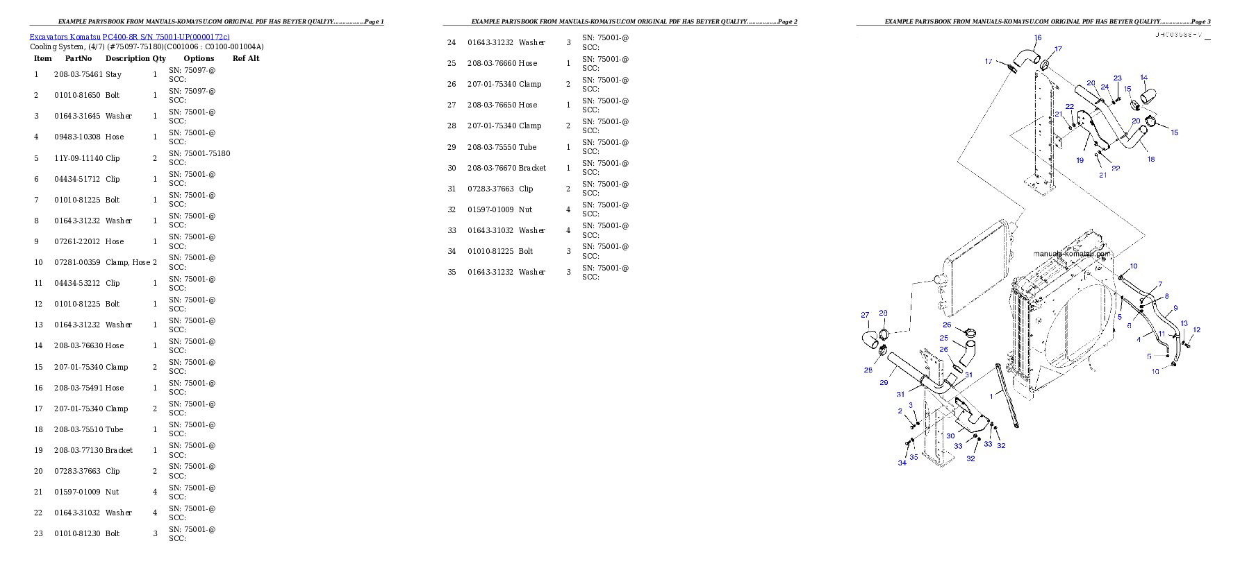 Protected: PC400-8R S/N 75001-UP Partsbook