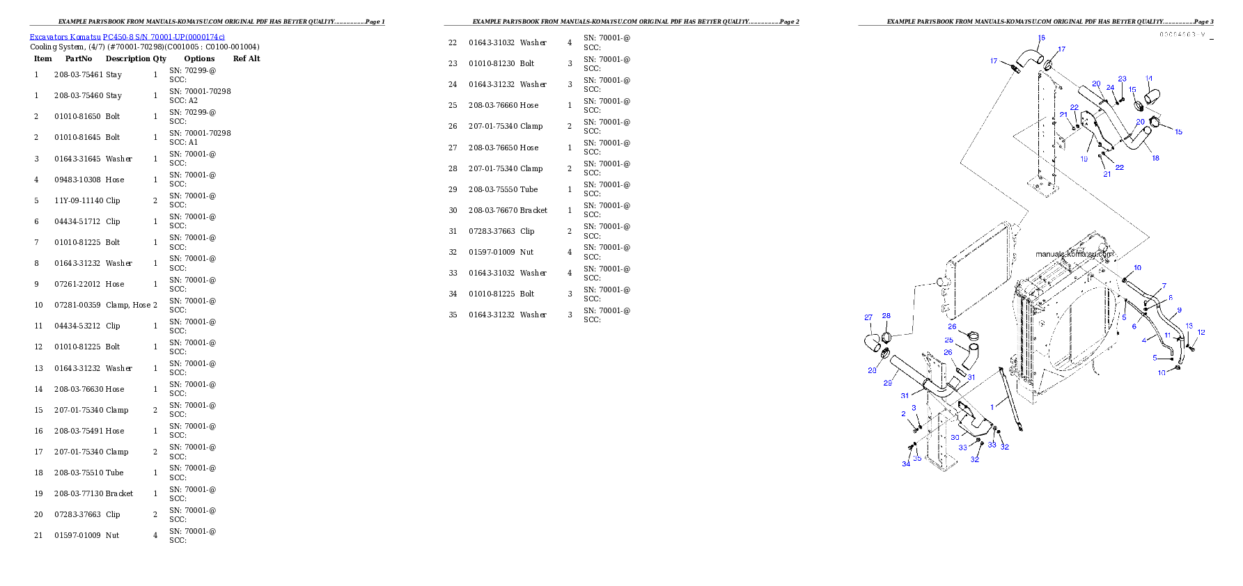 Protected: PC450-8 S/N 70001-UP Partsbook