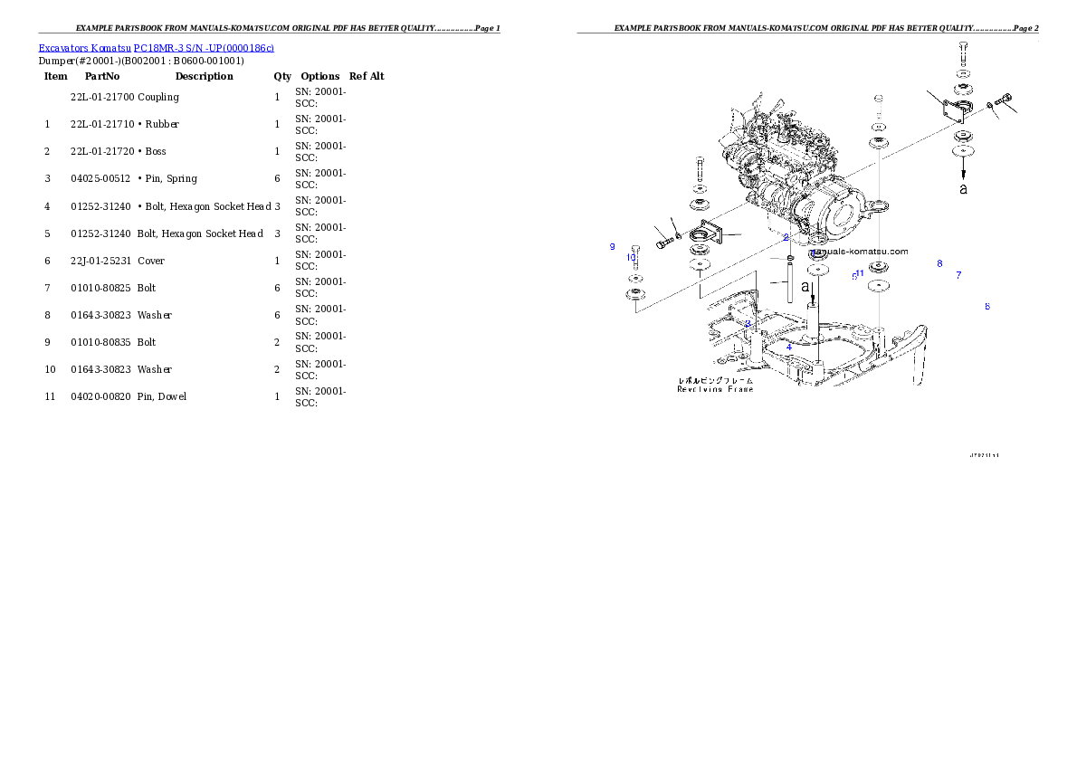 Protected: PC18MR-3 S/N -UP Partsbook