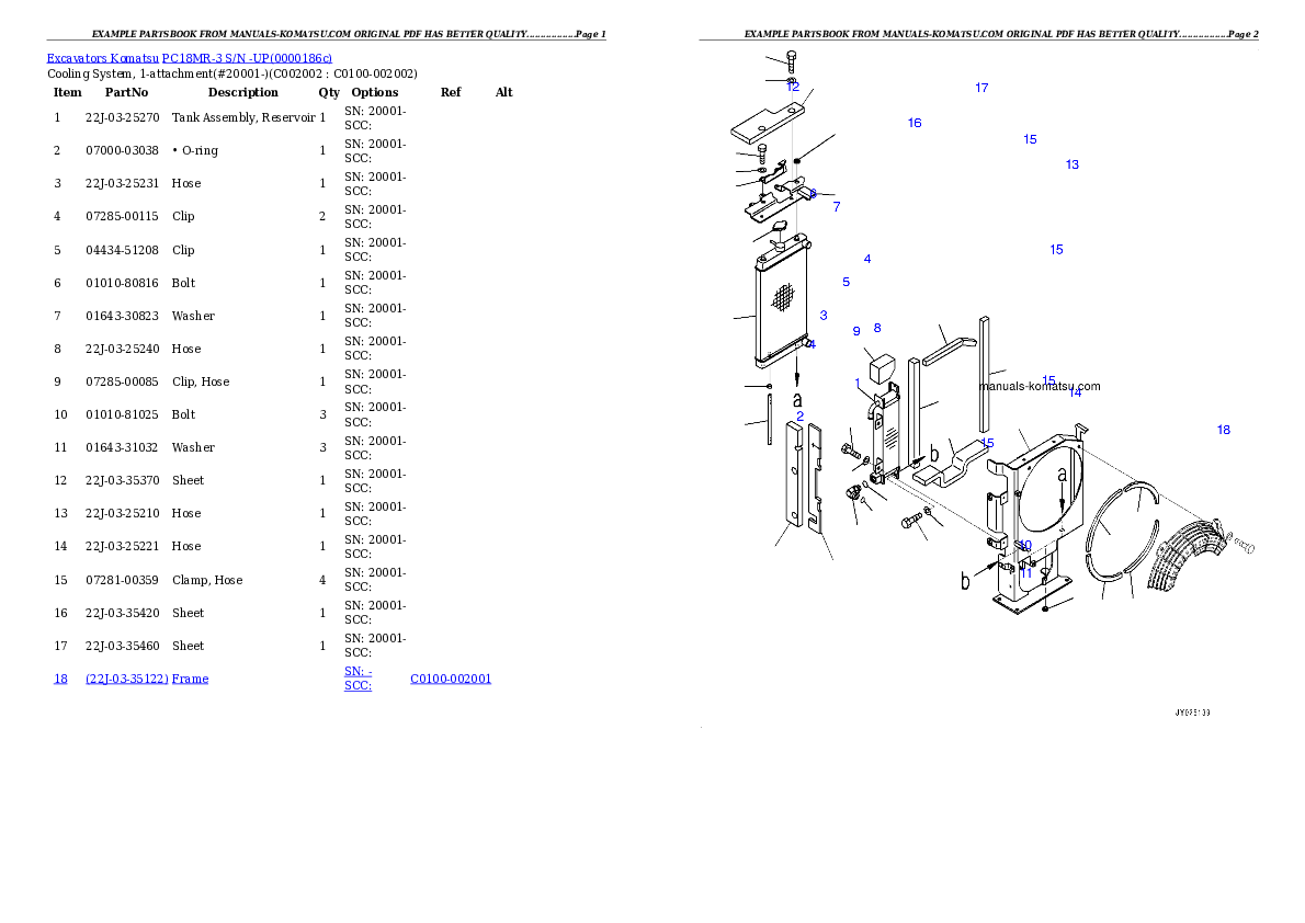 Protected: PC18MR-3 S/N -UP Partsbook
