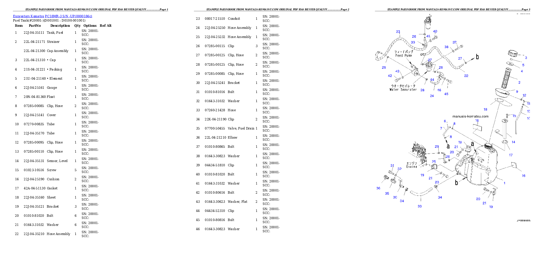 Protected: PC18MR-3 S/N -UP Partsbook