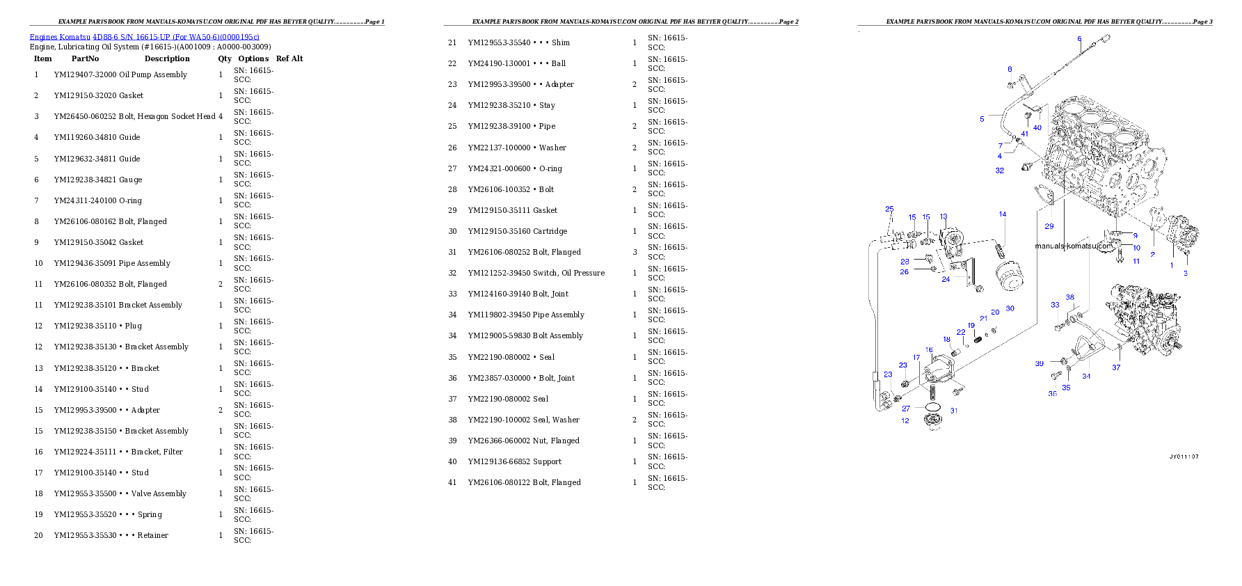 Protected: 4D88-6 S/N 16615-UP (For WA50-6) Partsbook