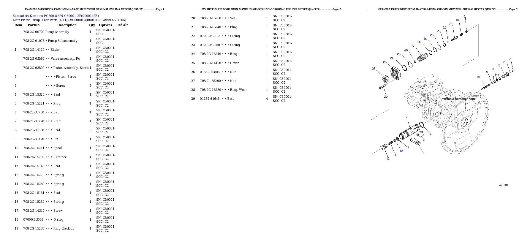Protected: PC300-8 S/N C50001-UP Partsbook