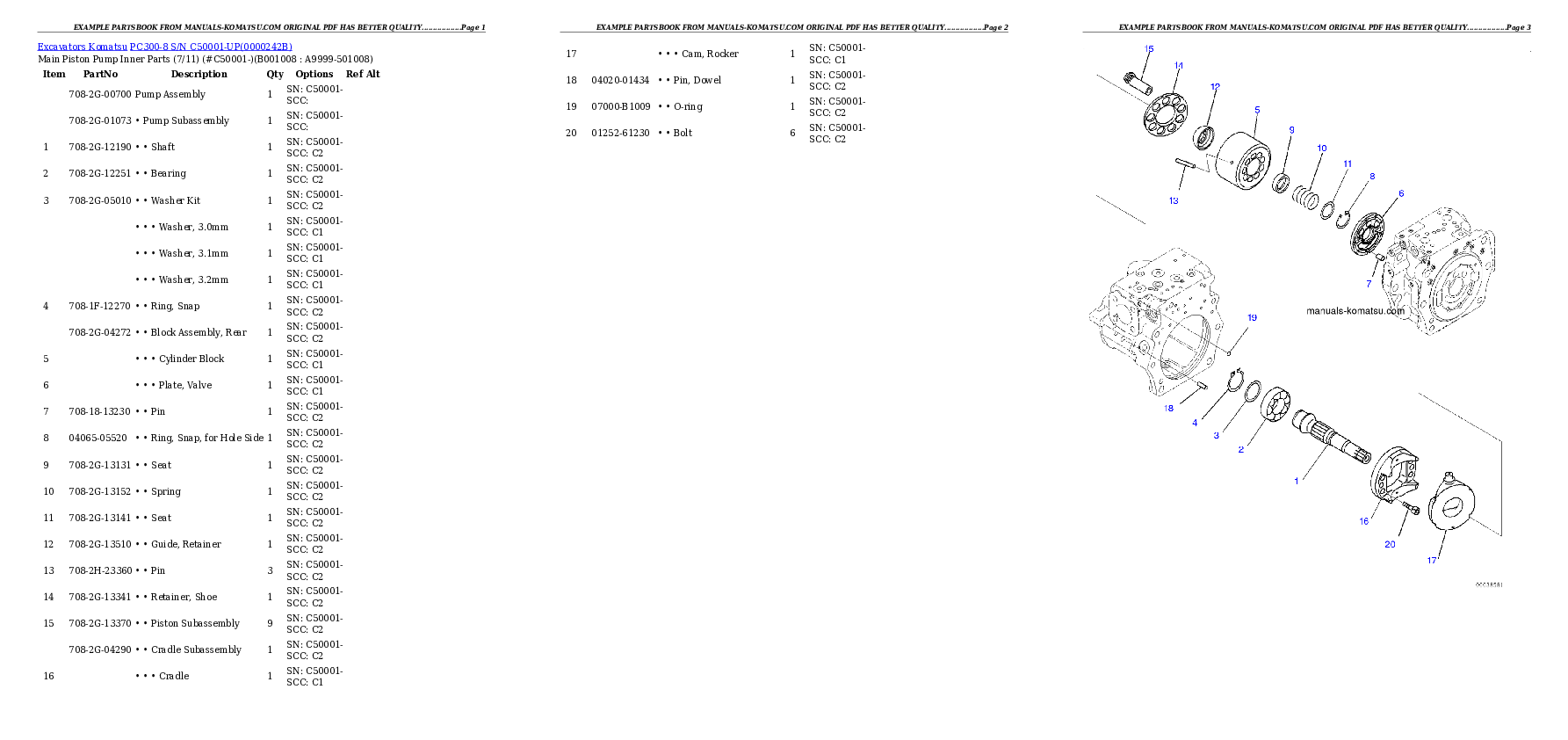 Protected: PC300-8 S/N C50001-UP Partsbook