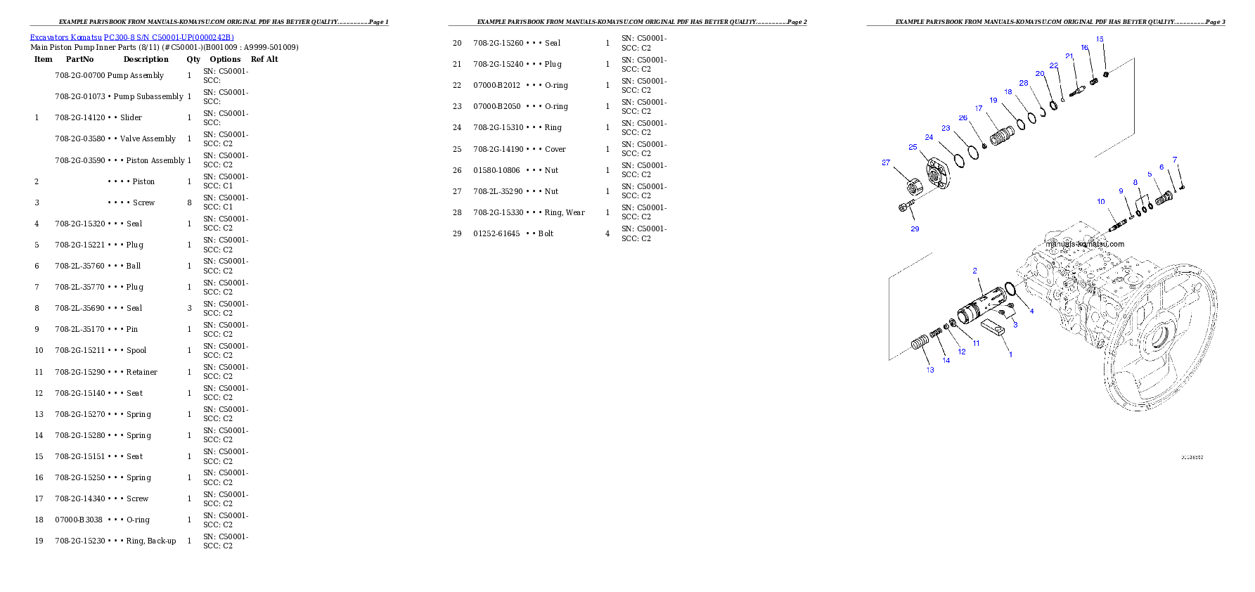 Protected: PC300-8 S/N C50001-UP Partsbook