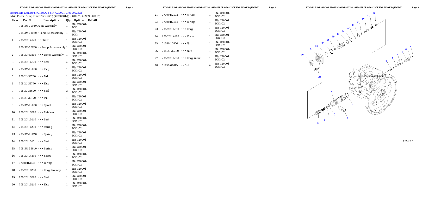 Protected: PC160LC-8 S/N C20001-UP Partsbook