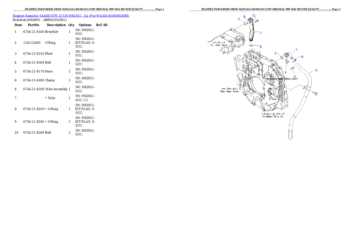 Protected: SAA6D107E-1J S/N H62051 – Up (For WA320-6) Partsbook