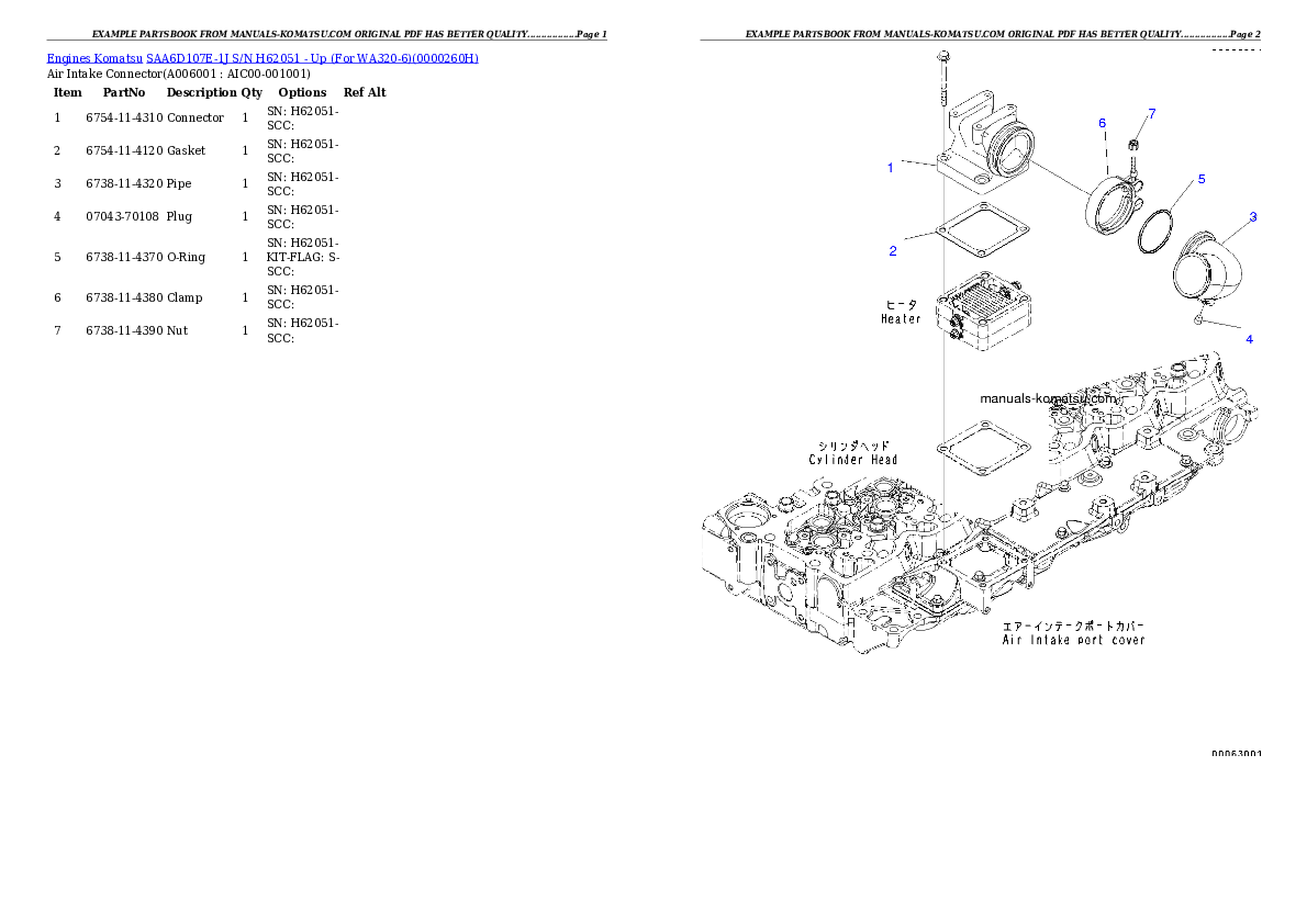 Protected: SAA6D107E-1J S/N H62051 – Up (For WA320-6) Partsbook