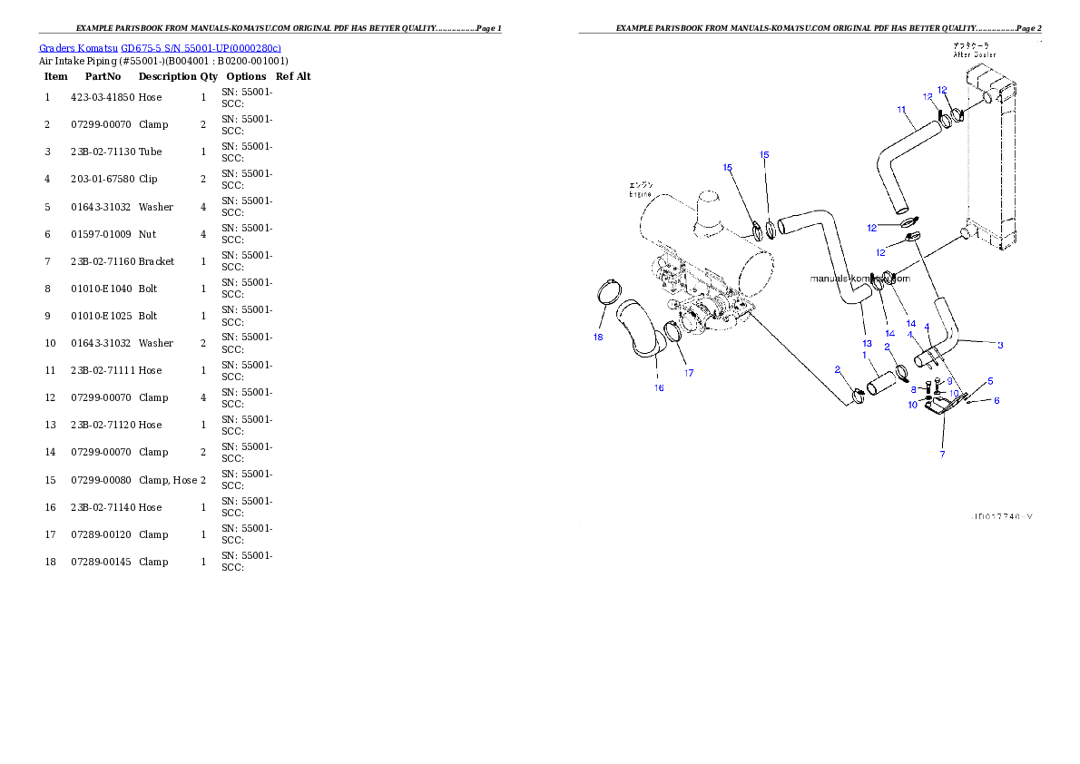 Protected: GD675-5 S/N 55001-UP Partsbook