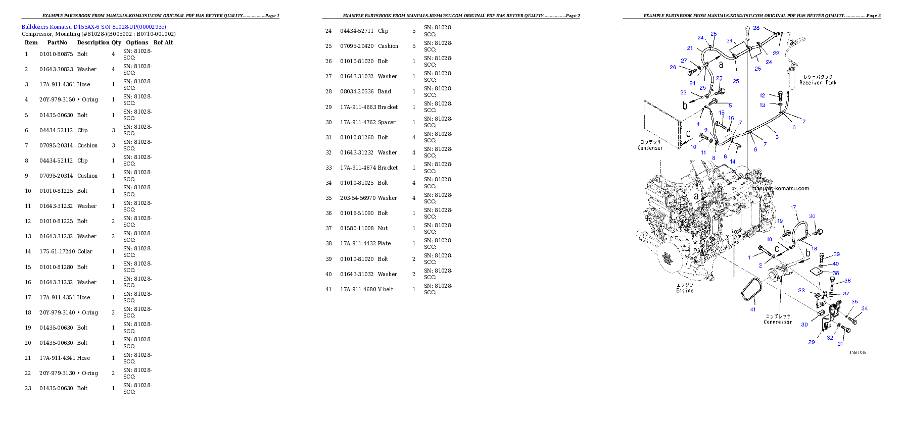 Protected: D155AX-6 S/N 81028-UP Partsbook