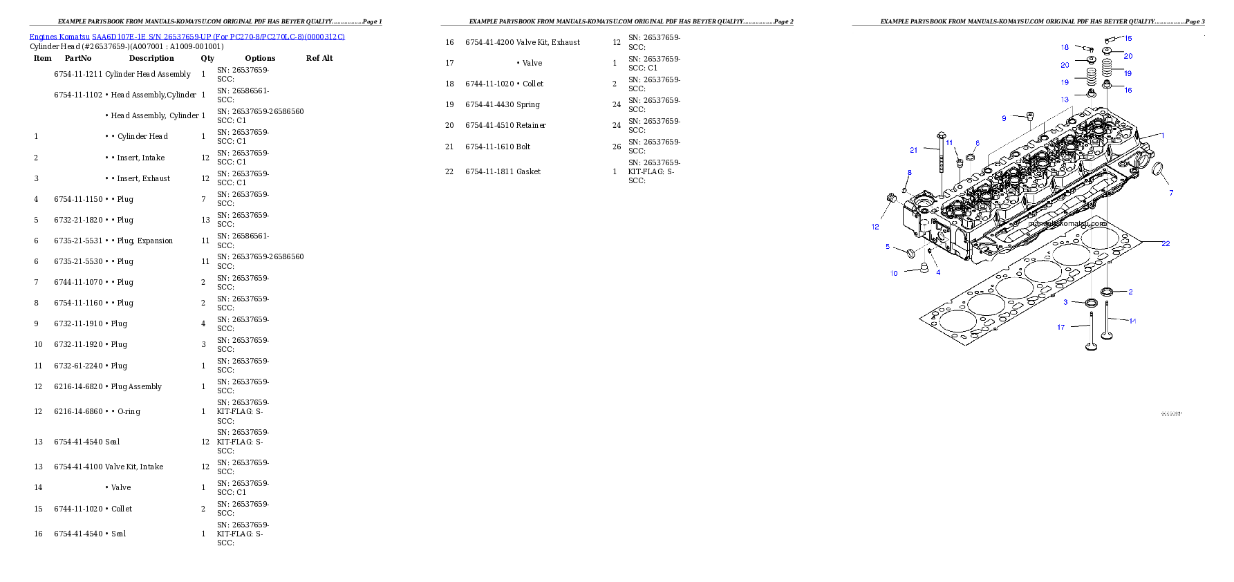 Protected: SAA6D107E-1E S/N 26500048-UP ( Standard Machine ) Partsbook