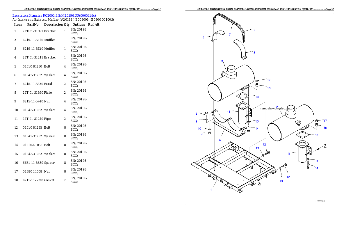 Protected: PC2000-8 S/N 20196-UP Partsbook