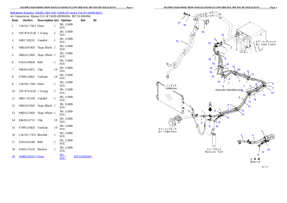 Protected: D85PX-15E0 S/N 11609-UP (ecot3, For EU) Partsbook