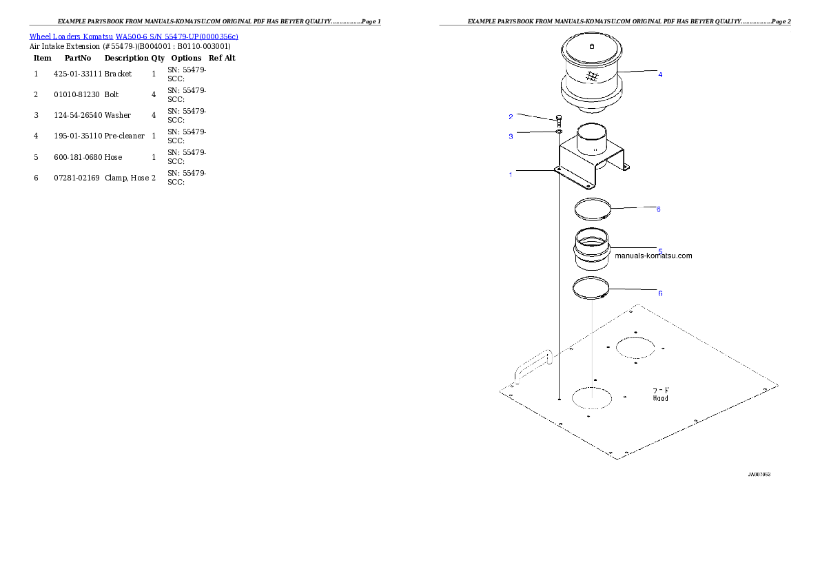 Protected: WA500-6 S/N 55479-UP (ecot3, For EU) Partsbook