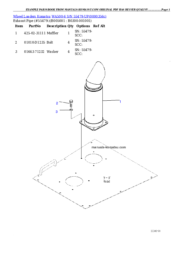 Protected: WA500-6 S/N 55479-UP (ecot3, For EU) Partsbook