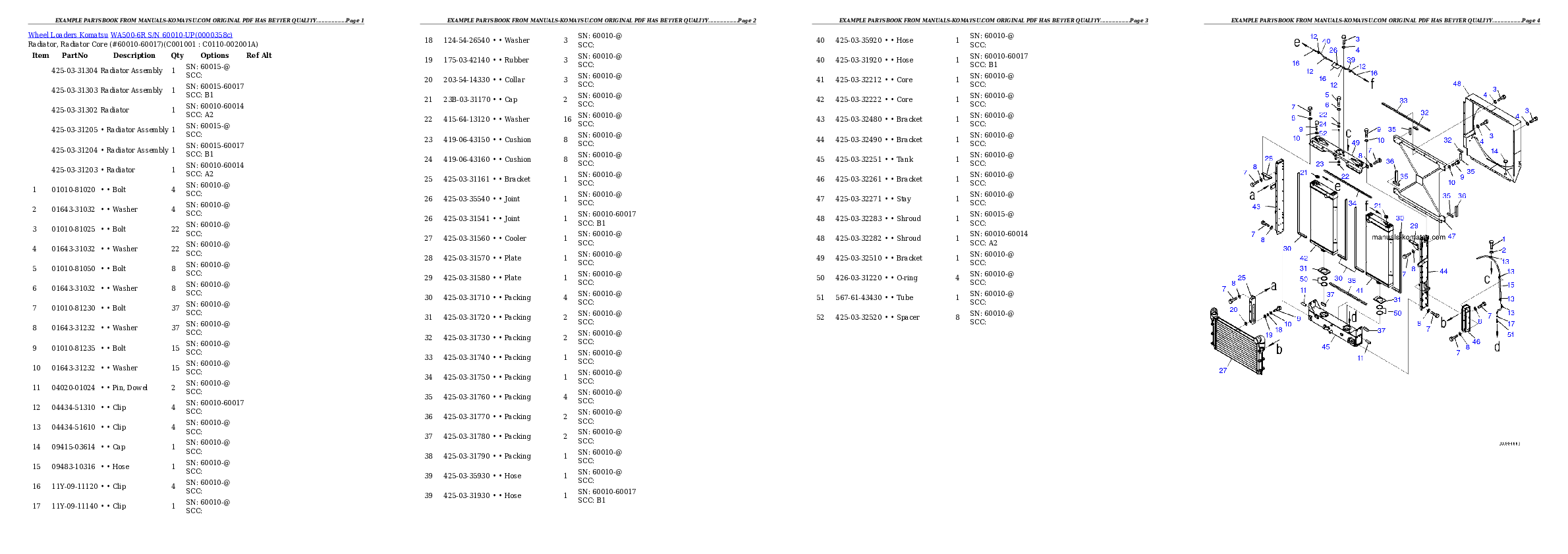 Protected: WA500-6R S/N 60010-UP Partsbook