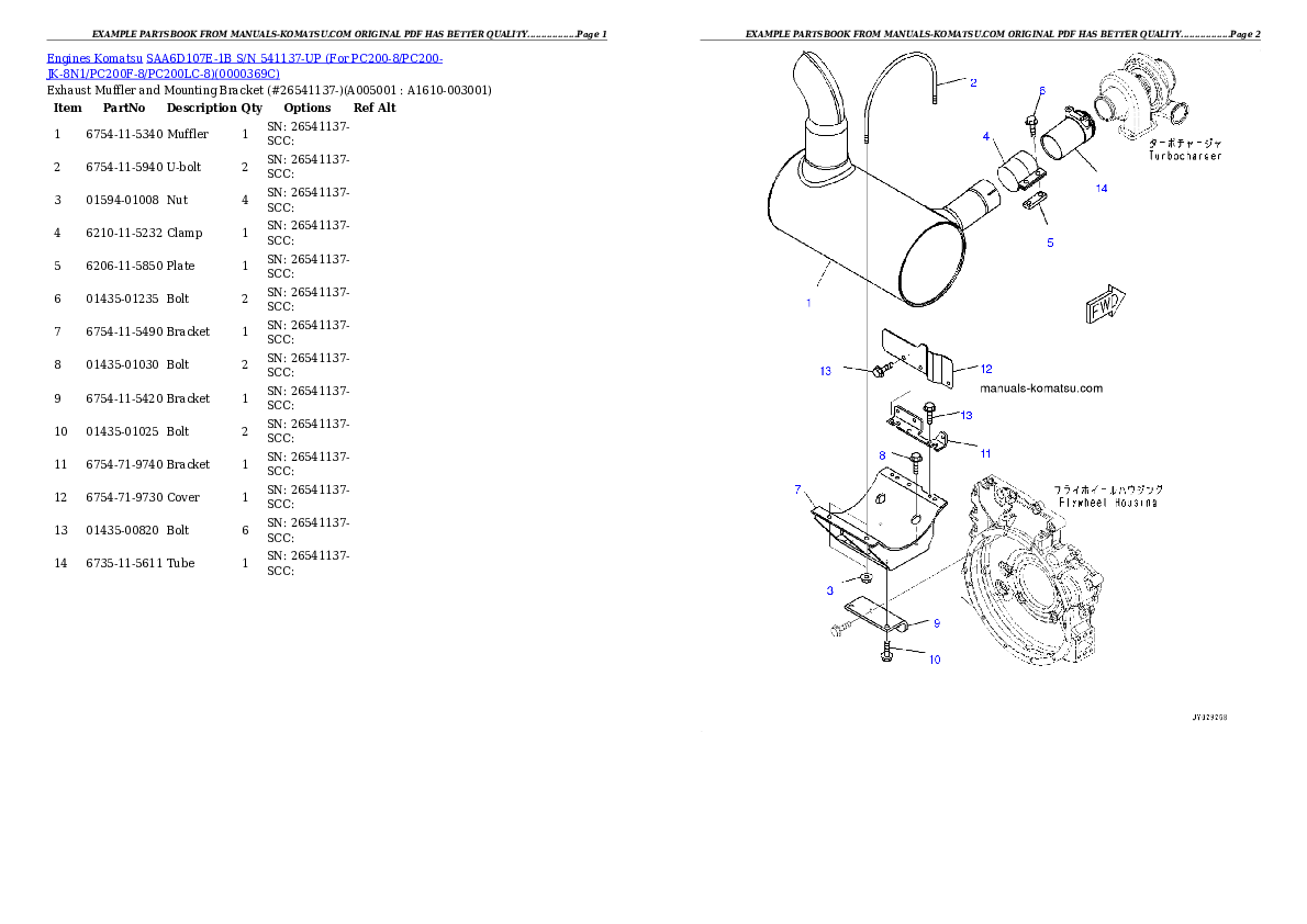 Protected: SAA6D107E-1B S/N 26555744-UP (For PC200-8/PC200-8Q1/PC200-JK-8N1/PC200LC-8/PC200LC-8N1/PC200LC-8Q1) Partsbook