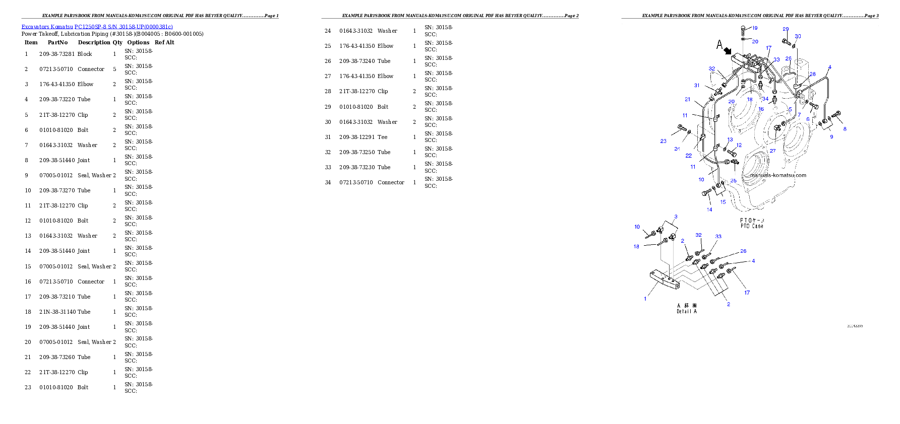Protected: PC1250SP-8 S/N 30158-UP Partsbook