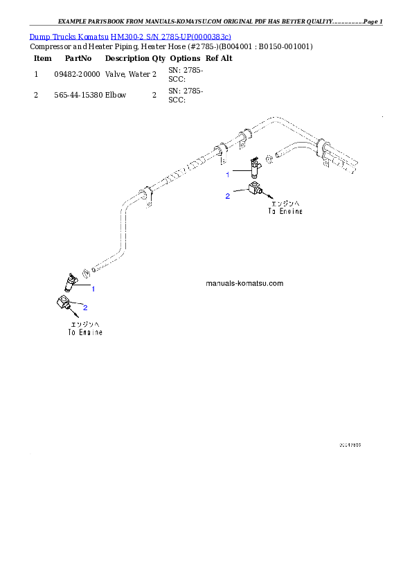 Protected: HM300-2 S/N 2785-UP Partsbook