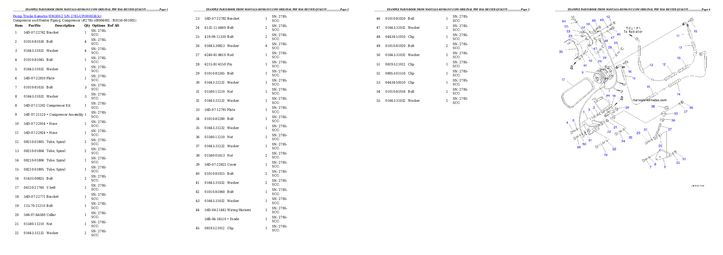 Protected: HM300-2 S/N 2785-UP Partsbook