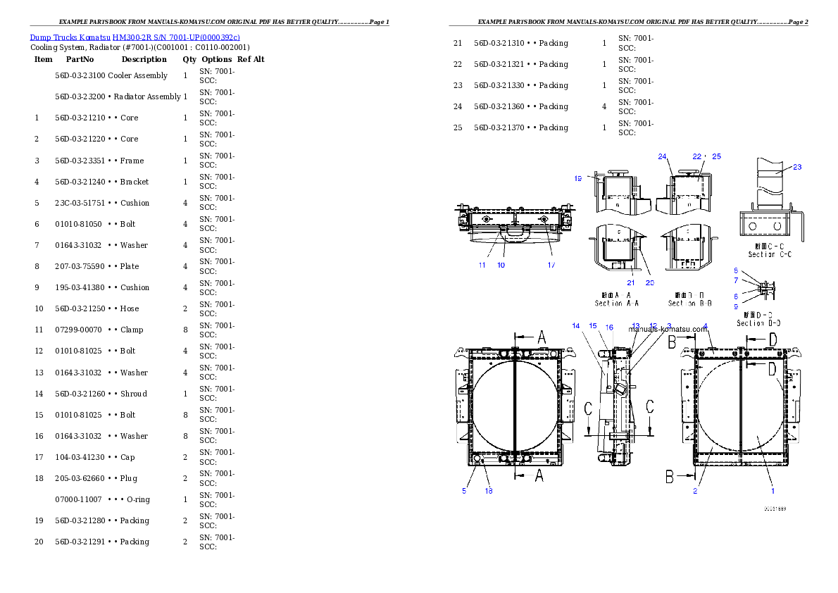 Protected: HM300-2R S/N 7001-UP Partsbook