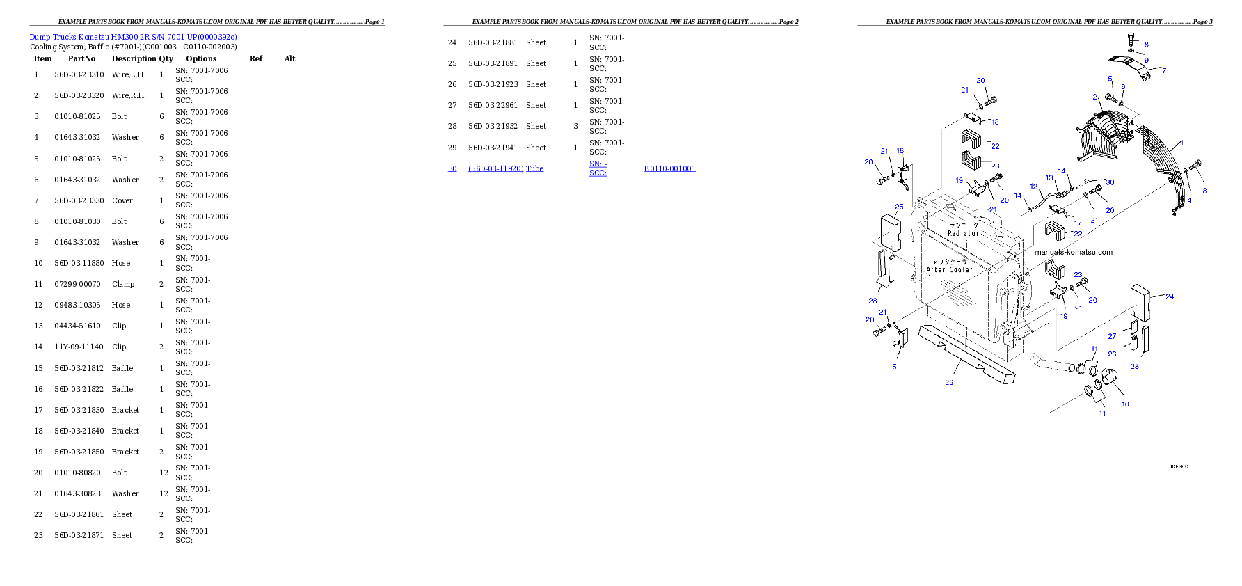 Protected: HM300-2R S/N 7001-UP Partsbook