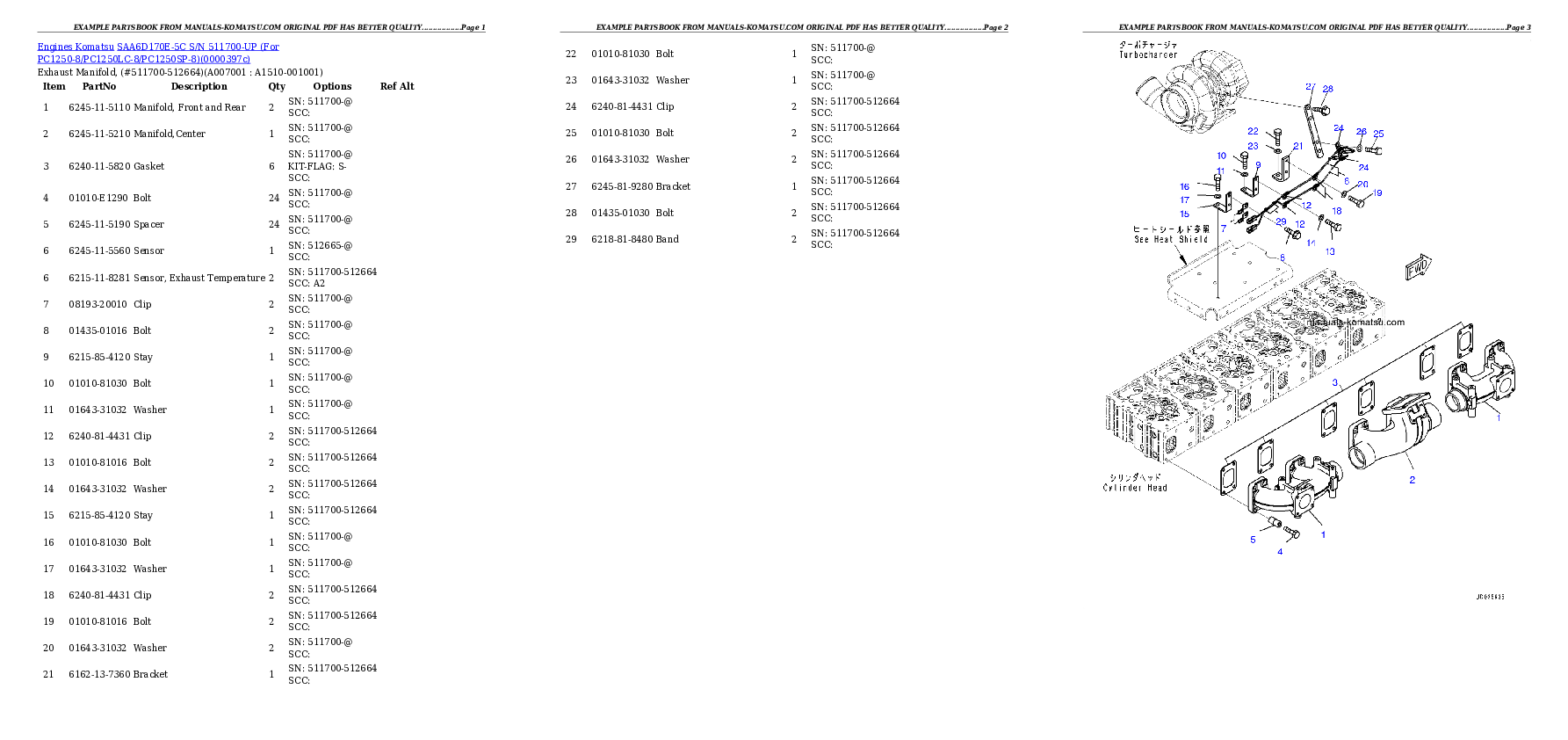 Protected: SAA6D170E-5C S/N 511700-UP (For PC1250-8/PC1250LC-8/PC1250SP-8) Partsbook