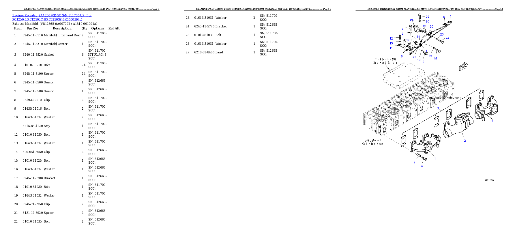 Protected: SAA6D170E-5C S/N 511700-UP (For PC1250-8/PC1250LC-8/PC1250SP-8) Partsbook
