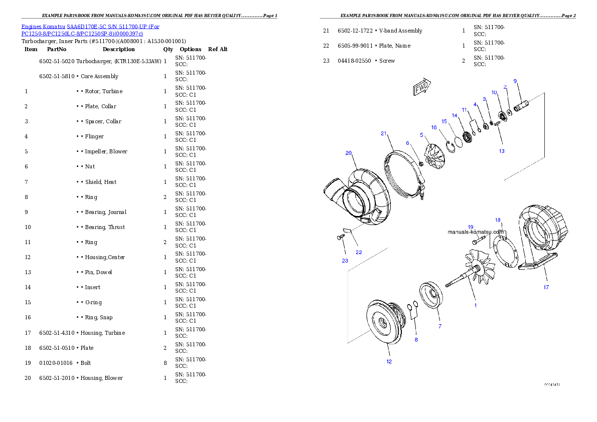 Protected: SAA6D170E-5C S/N 511700-UP (For PC1250-8/PC1250LC-8/PC1250SP-8) Partsbook