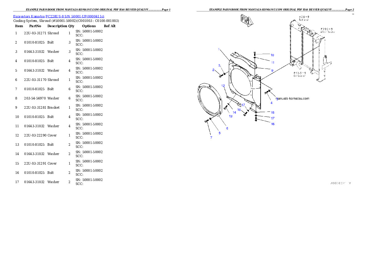 Protected: PC228US-8 S/N 50001-UP Partsbook