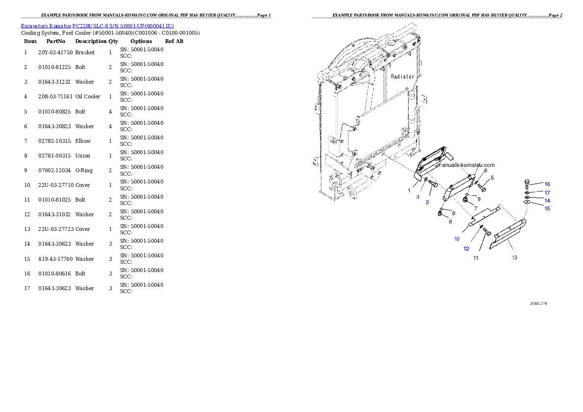 Protected: PC228USLC-8 S/N 50001-UP Partsbook