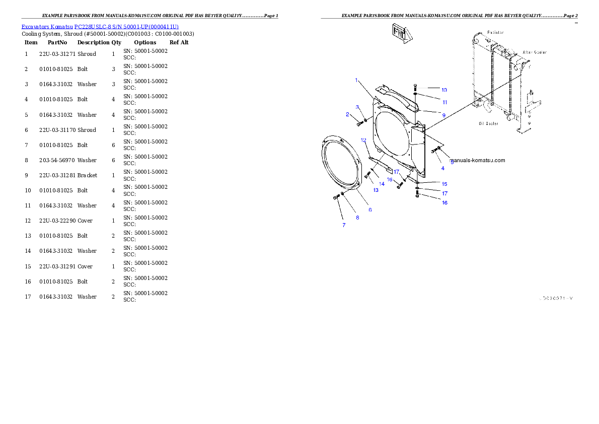 Protected: PC228USLC-8 S/N 50001-UP Partsbook