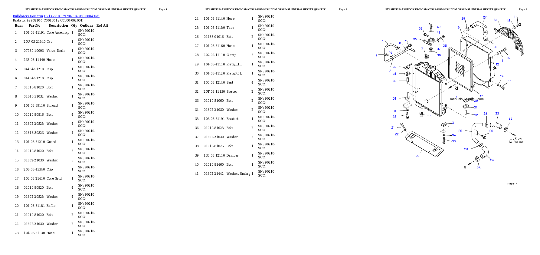 Protected: D21A-8E0 S/N 90210-UP Partsbook
