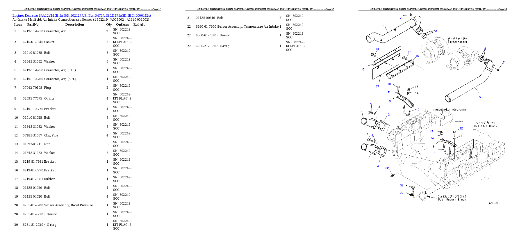 Protected: SAA12V140E-3A S/N 502127-UP (For D475A-5E0/D475ASD-5E0) Partsbook