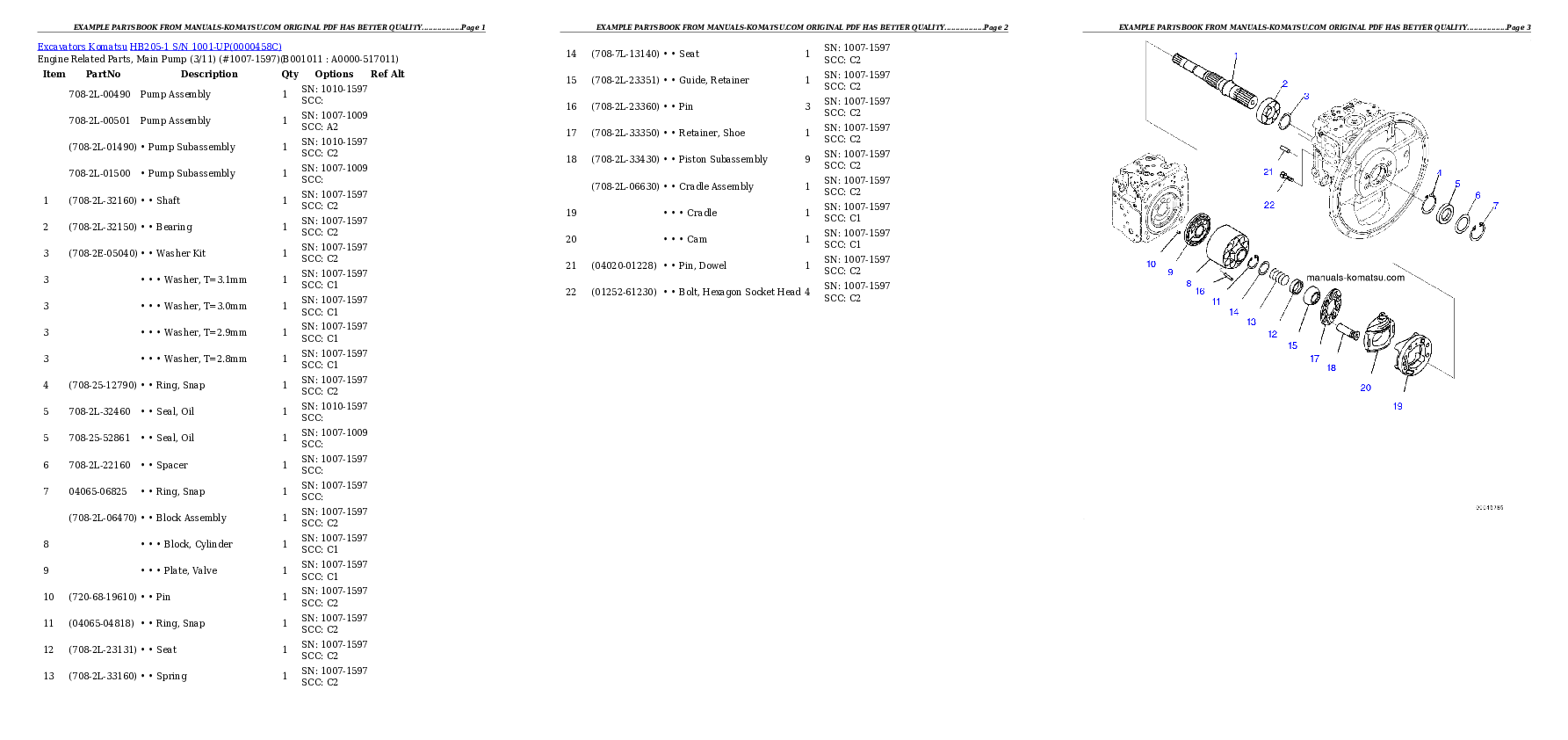 Protected: HB205-1 S/N 1001-UP Partsbook