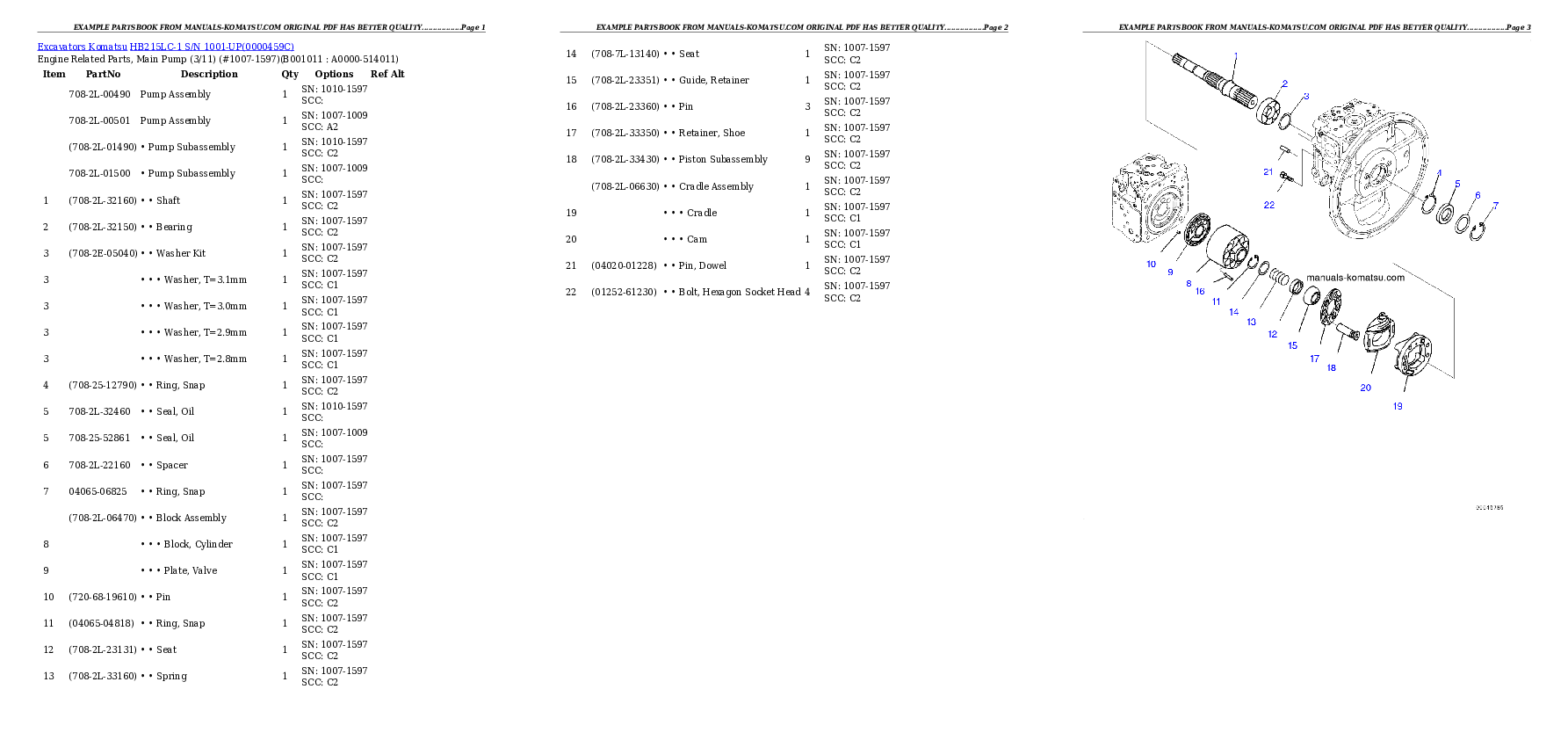 Protected: HB215LC-1 S/N 1001-UP Partsbook